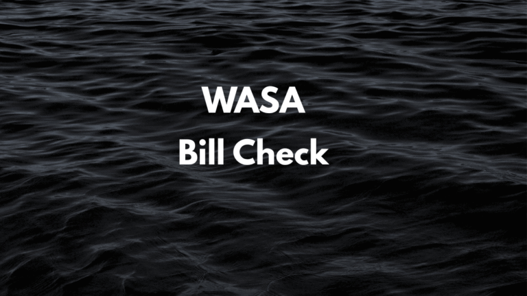 WASA bill check