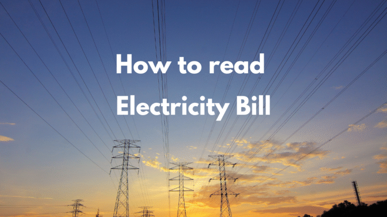 How to read electricity bill