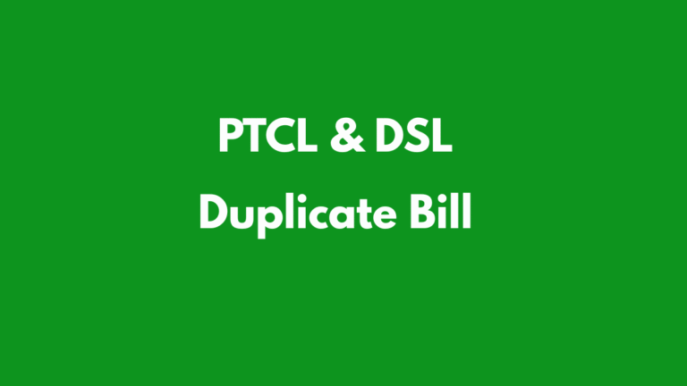 PTCL bill